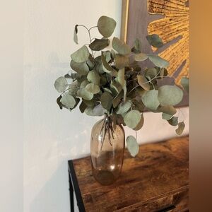 Dried Eucalyptus Arrangement in Glass Vase